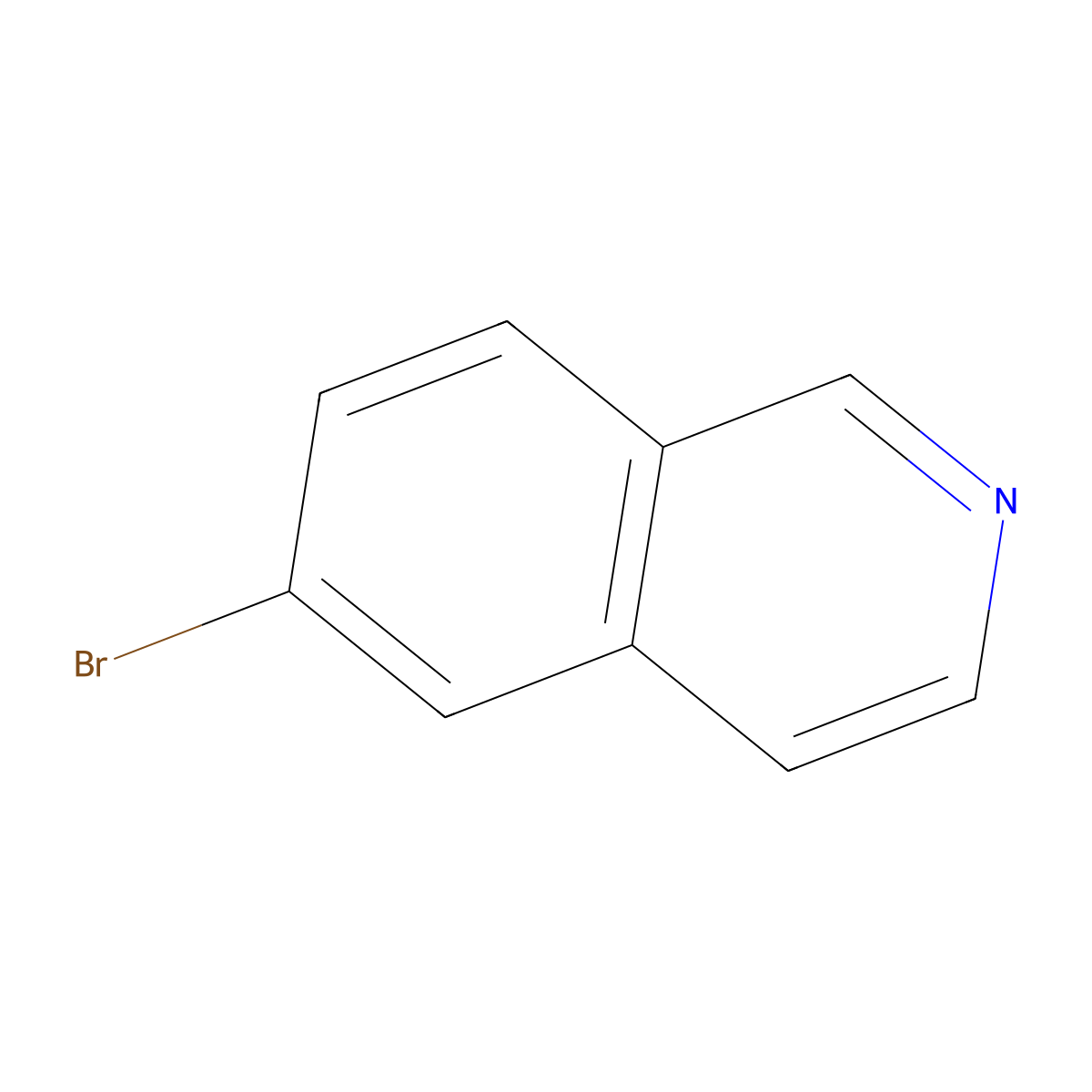 6-Bromoisoquinoline molecular structure, CAS 34784-05-9