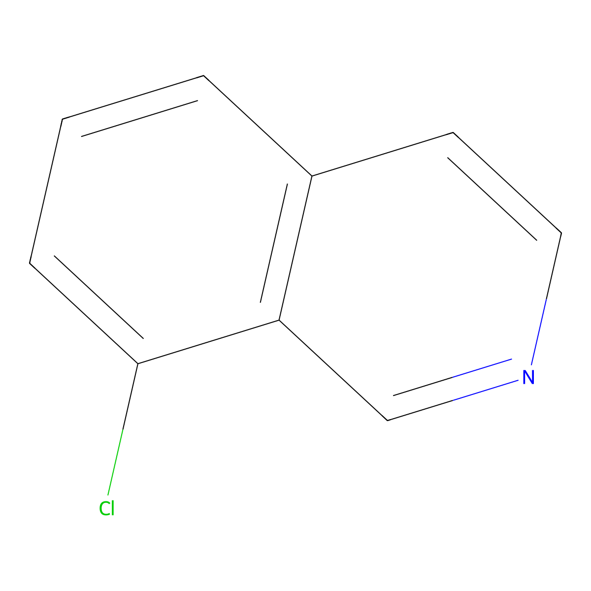 8-Chloroisoquinoline molecular structure, CAS 34784-07-1