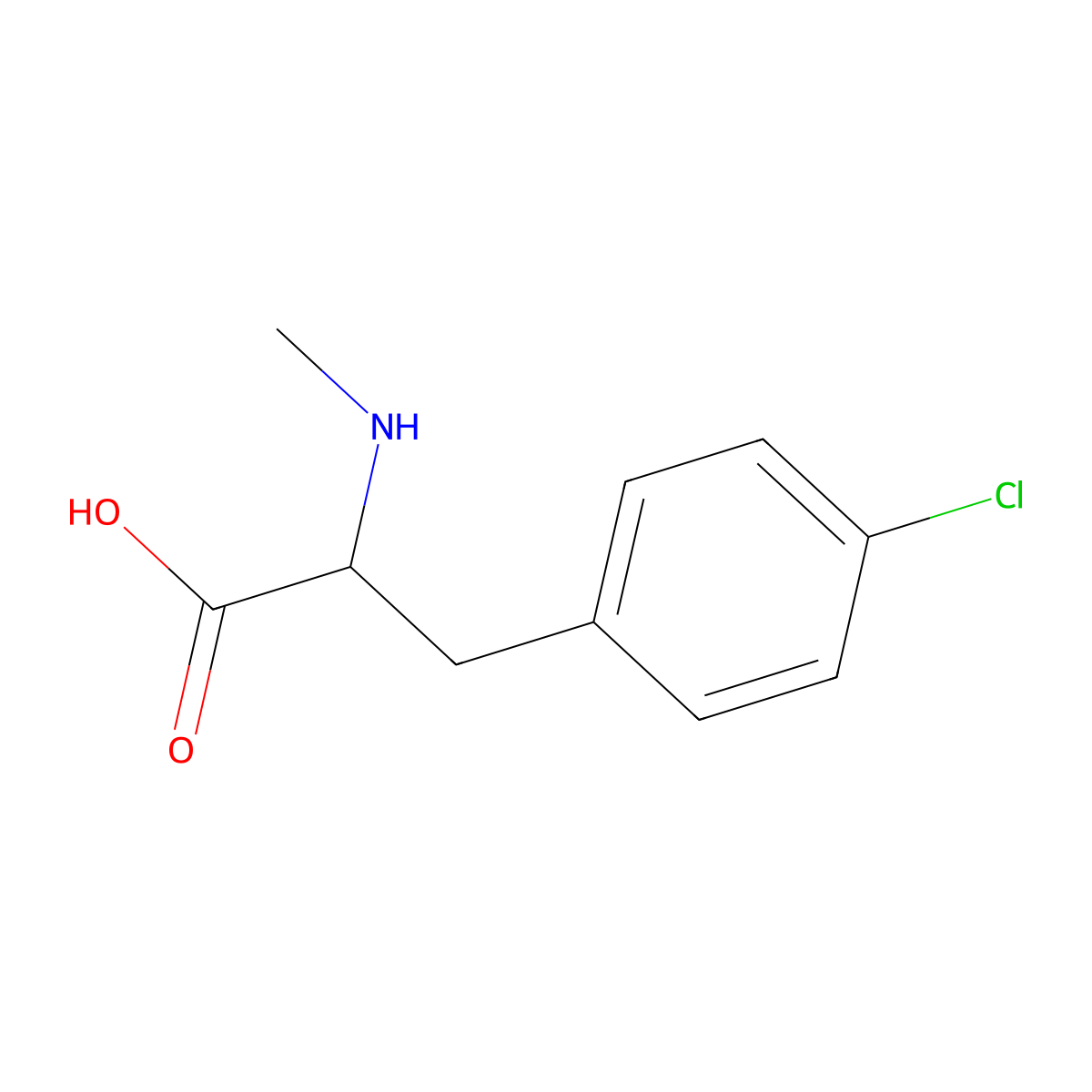 N-Methyl-4-chloro-L-phenylalanine molecular structure, CAS 347851-70-1