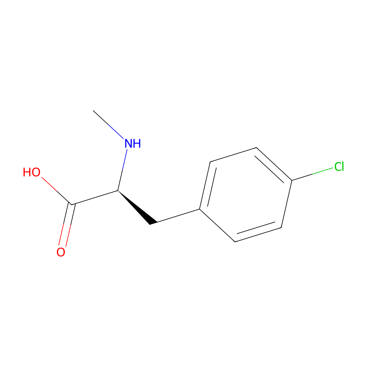 N-Methyl-4-chloro-L-phenylalanine molecular structure, CAS 347851-70-1