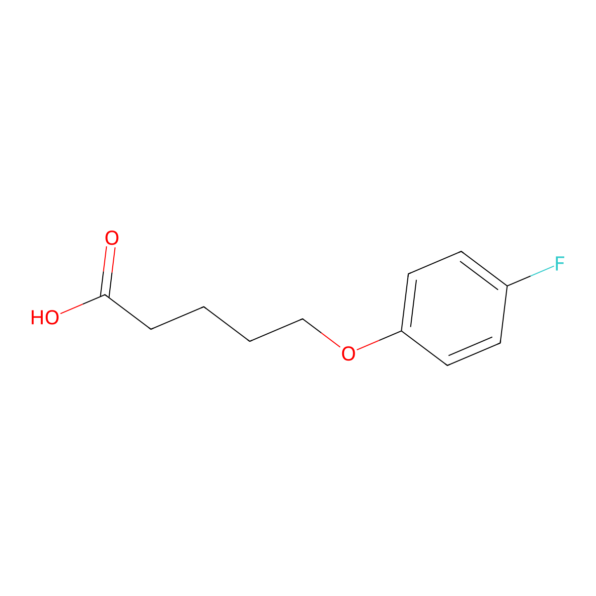5-(4-Fluorophenoxy)valeric Acid molecular structure, CAS 347867-75-8