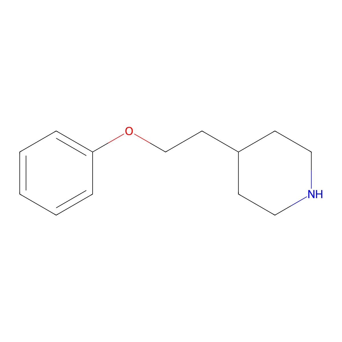 4-(2-Phenoxyethyl)piperidine molecular structure, CAS 347873-67-0