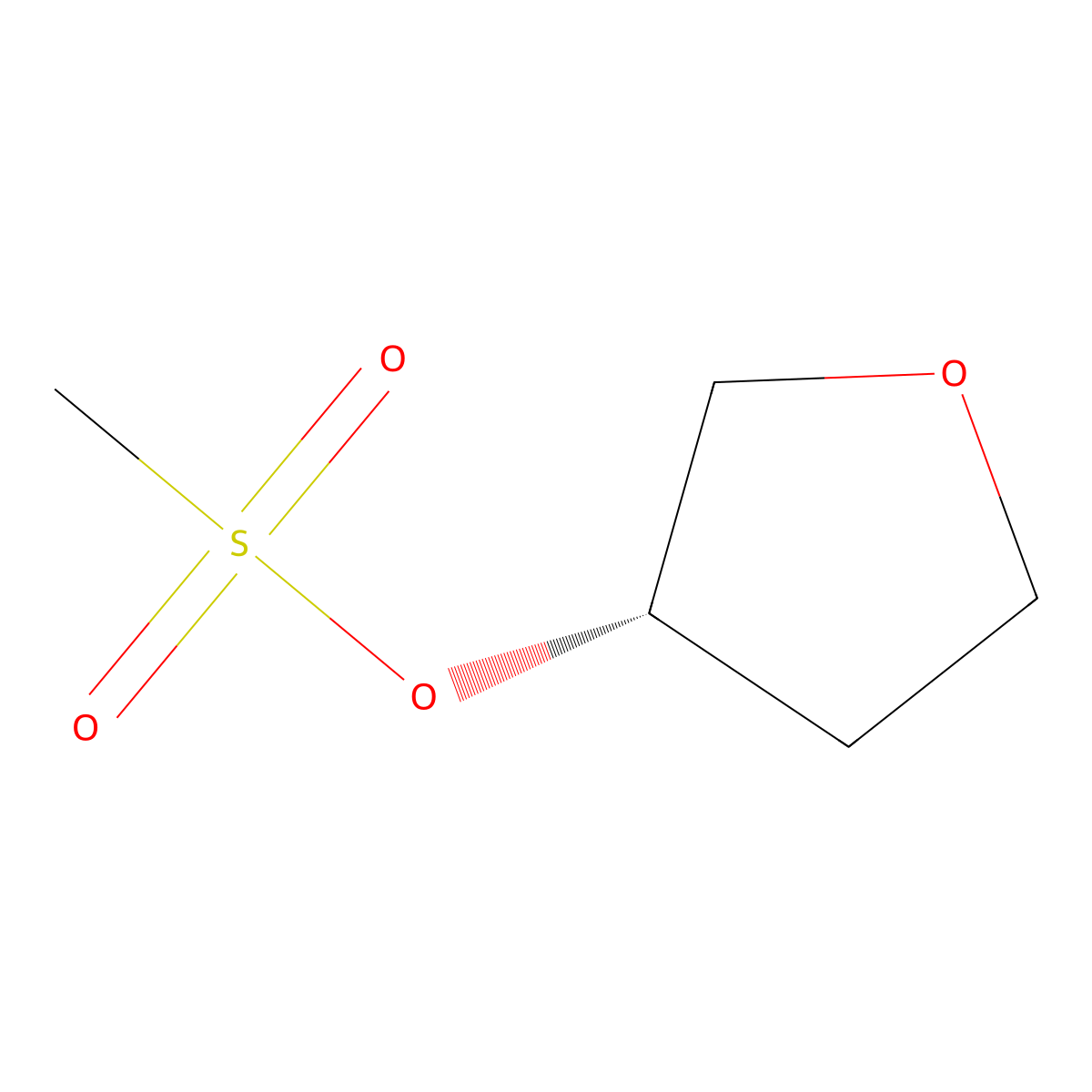 (S)-tetrahydrofuran-3-yl methanesulfonate molecular structure, CAS 347885-35-2