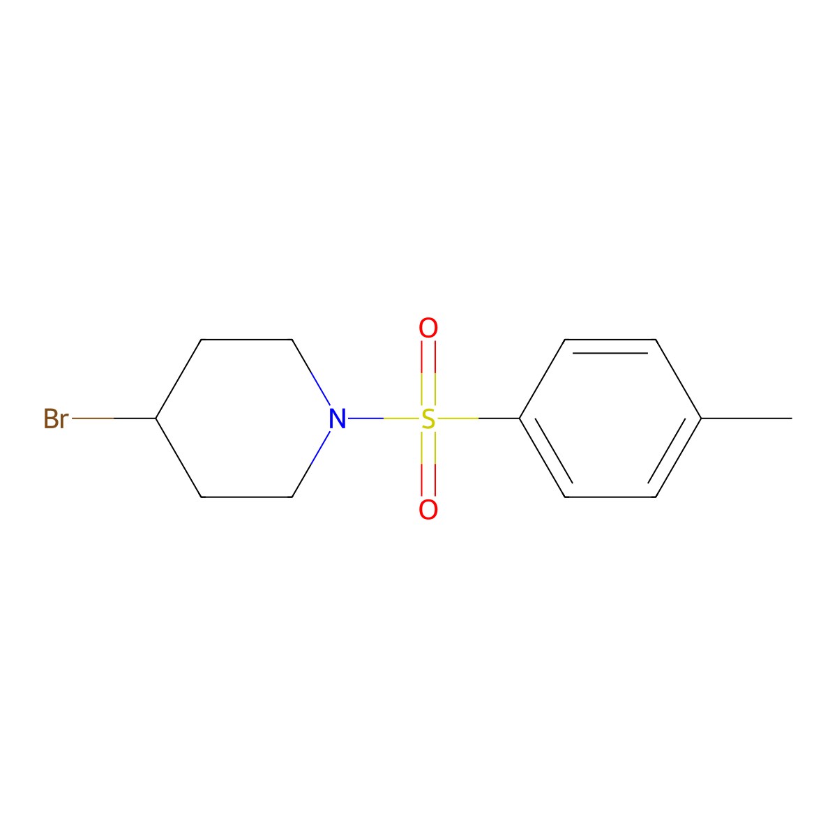 4-Bromo-1-tosylpiperidine molecular structure, CAS 347885-68-1