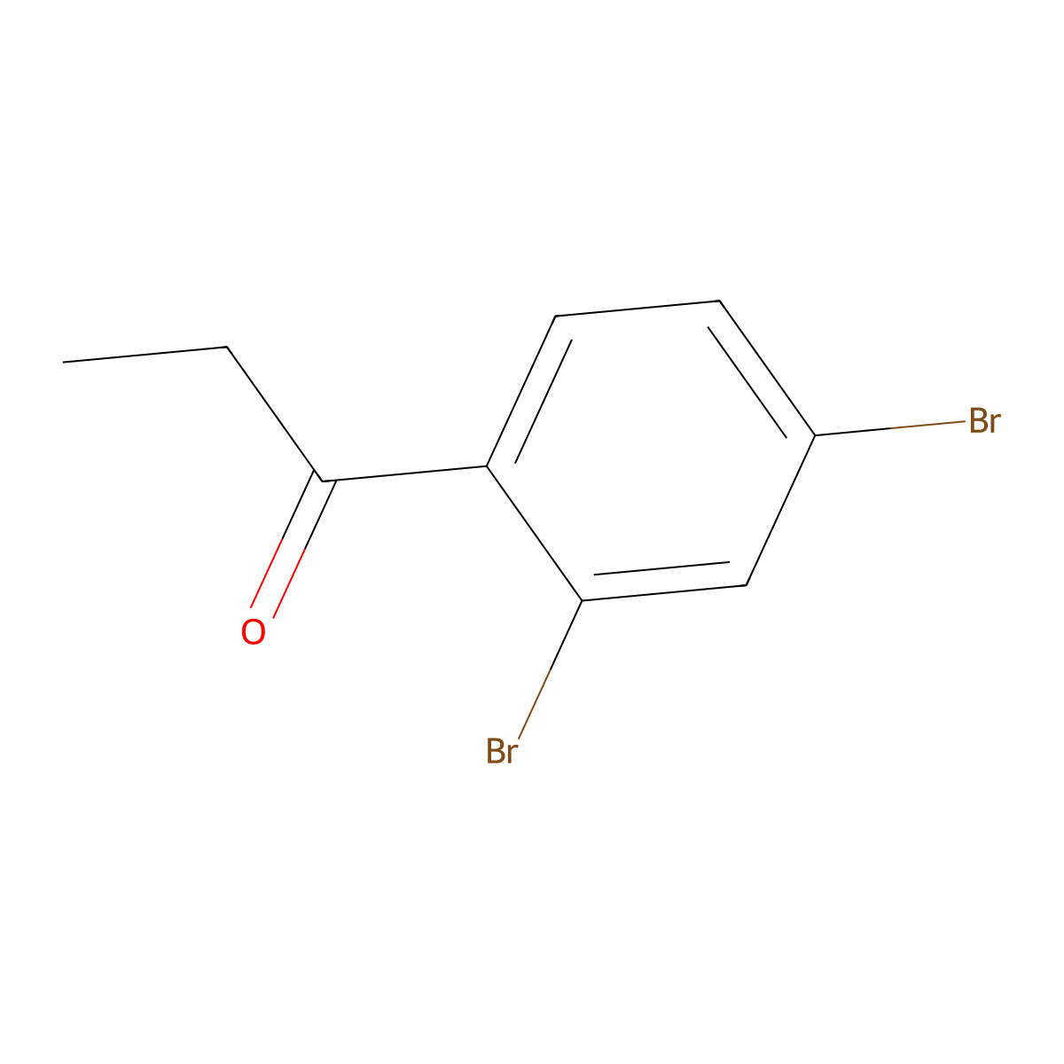 1-(2,4-Dibromophenyl)propan-1-one molecular structure, CAS 347886-52-6
