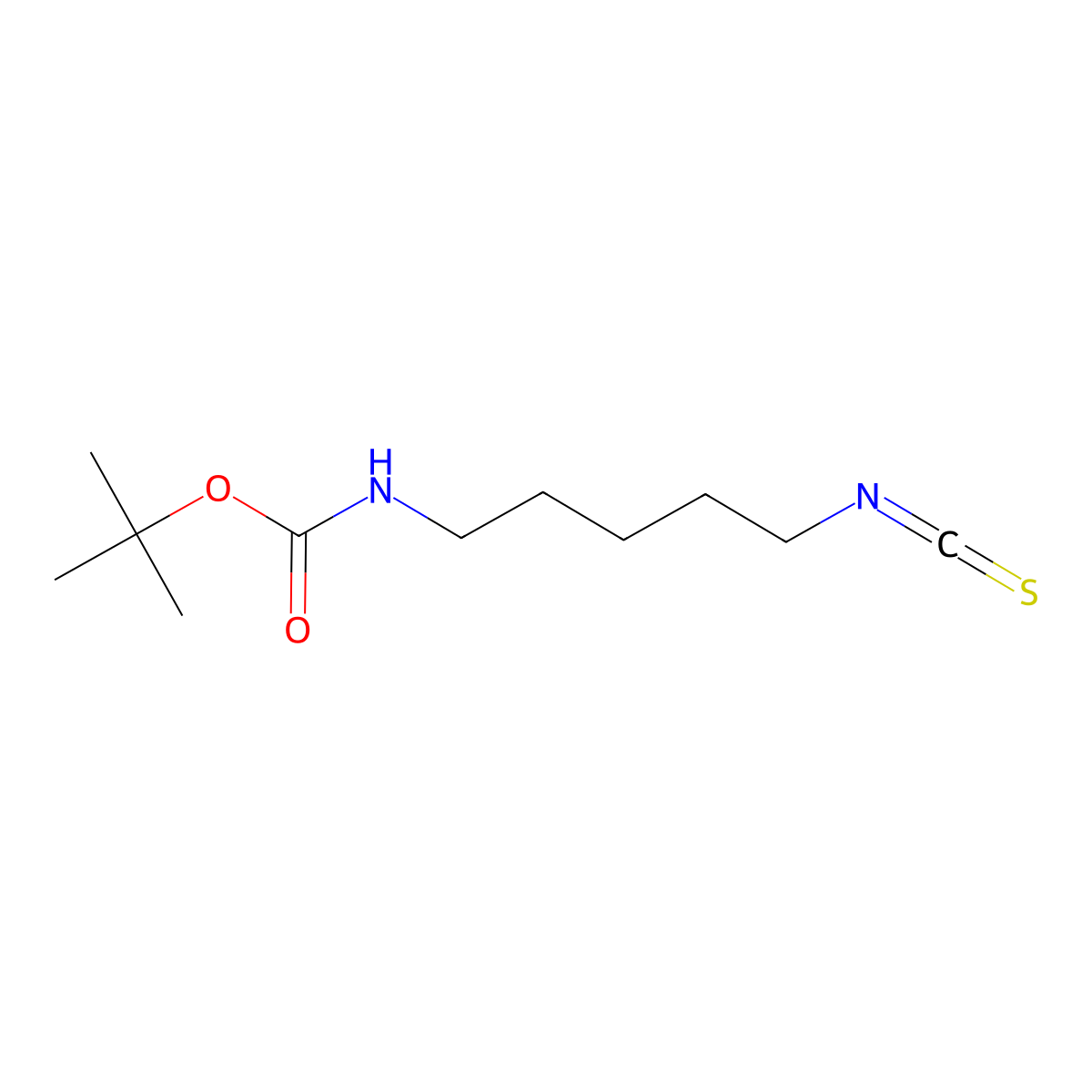 tert-Butyl N-(5-isothiocyanatopentyl)carbamate molecular structure, CAS 347890-46-4