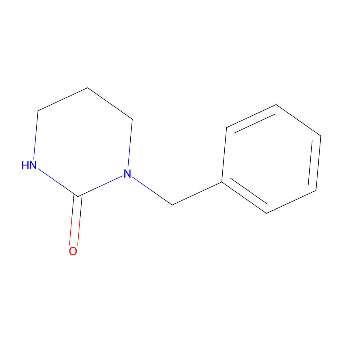 1-Benzyl-1,3-diazinan-2-one molecular structure, CAS 34790-80-2
