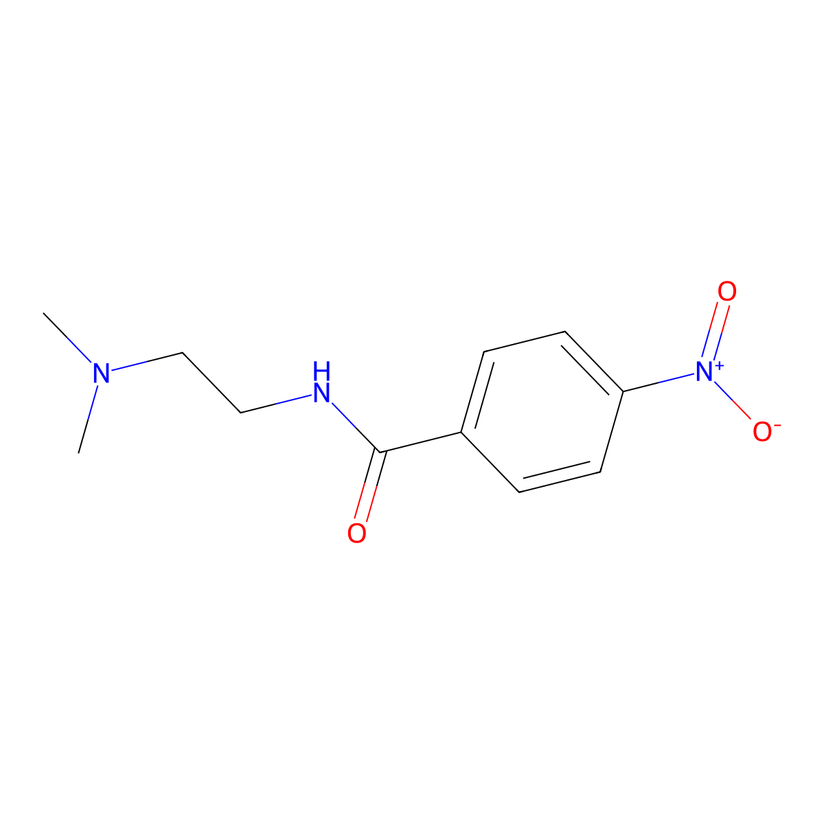 N-(2-(Dimethylamino)ethyl)-4-nitrobenzamide molecular structure, CAS 347907-60-2