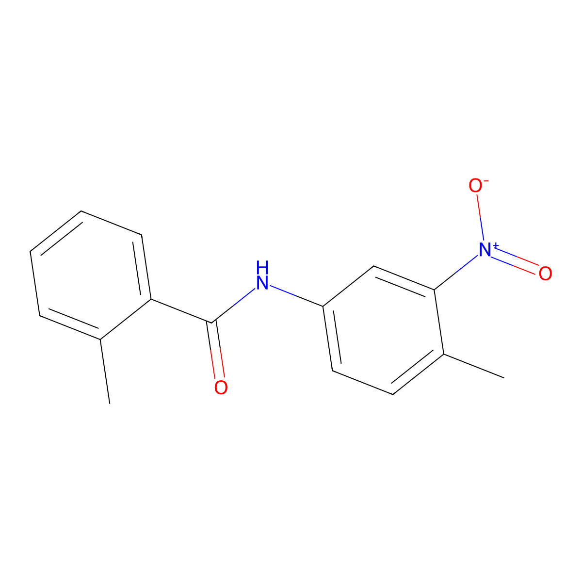 2-methyl-N-(4-methyl-3-nitrophenyl)benzamide molecular structure, CAS 347907-75-9
