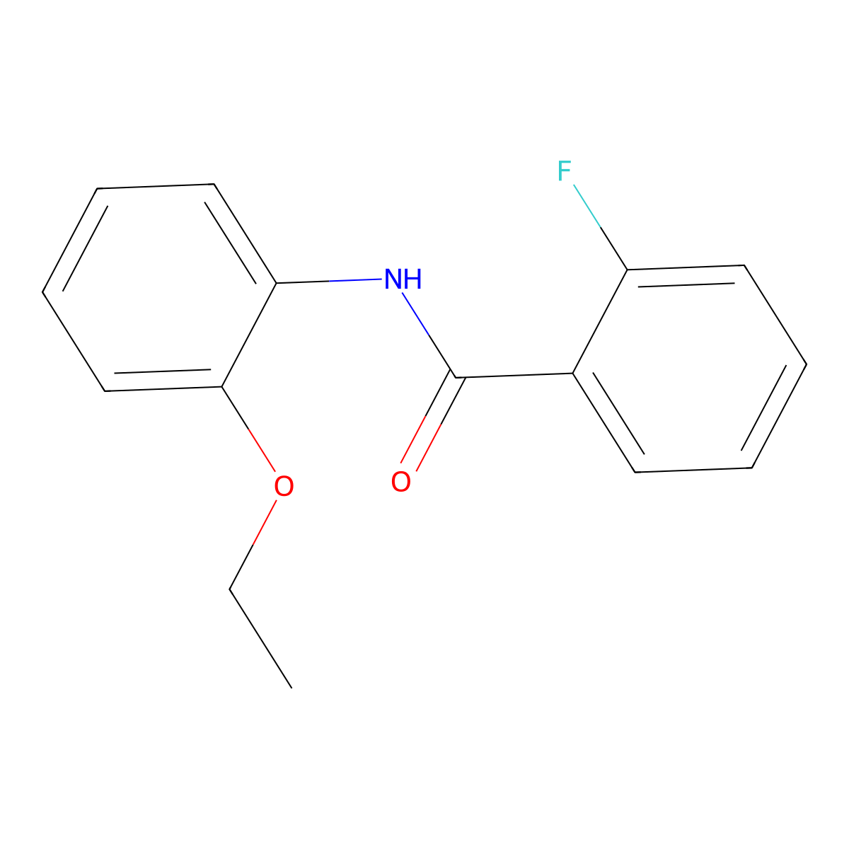 N-(2-ethoxyphenyl)-2-fluorobenzamide molecular structure, CAS 347908-93-4