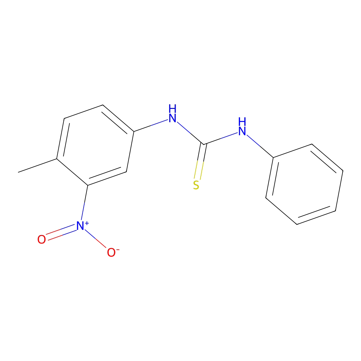 N-(4-Methyl-3-nitrophenyl)-N'-phenylthiourea molecular structure, CAS 347909-29-9