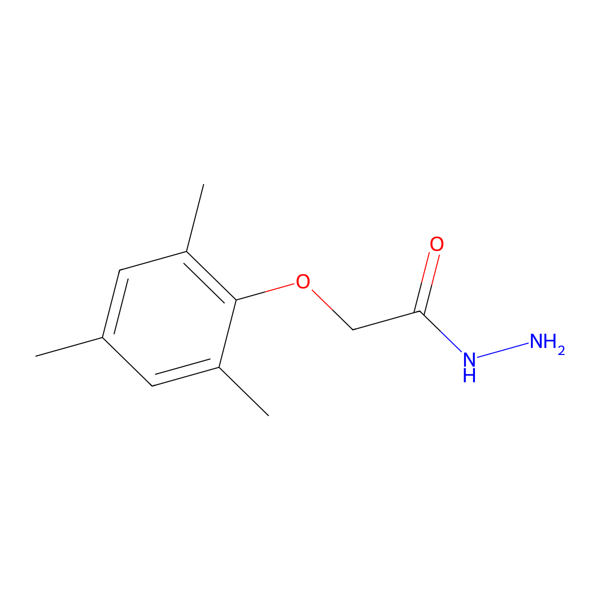 2-(Mesityloxy)acetohydrazide molecular structure, CAS 347910-45-6