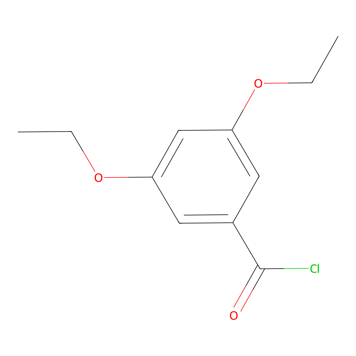 3,5-Diethoxybenzoyl chloride molecular structure, CAS 347913-16-0