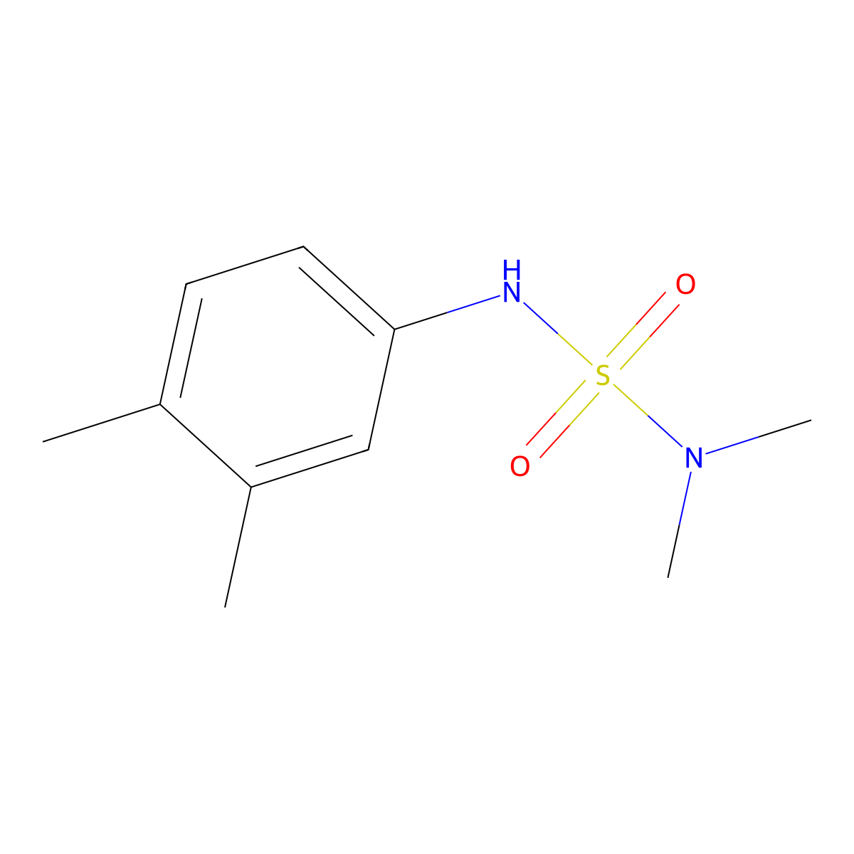 [(Dimethylamino)sulfonyl](3,4-dimethylphenyl)amine molecular structure, CAS 34794-15-5
