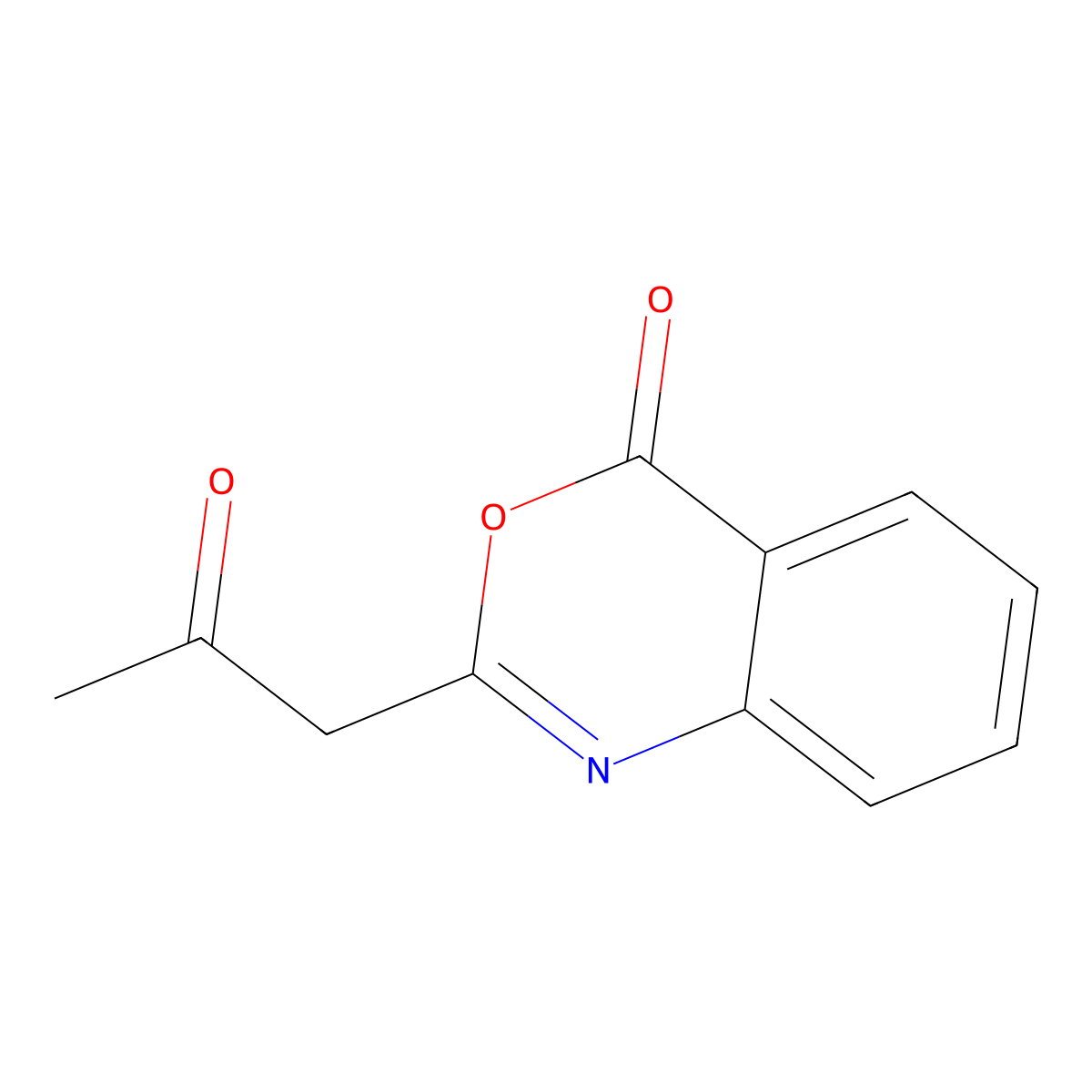 2-(2-Oxo-propyl)-benzo[D][1,3]oxazin-4-one molecular structure, CAS 34797-29-0