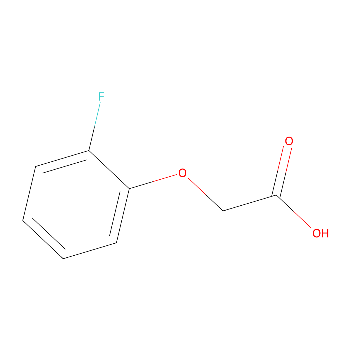 2-(2-Fluorophenoxy)acetic acid molecular structure, CAS 348-10-7
