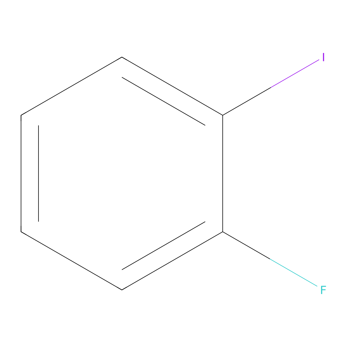 1-Fluoro-2-iodobenzene molecular structure, CAS 348-52-7
