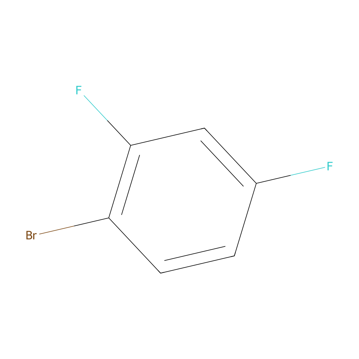 1-Bromo-2,4-difluorobenzene molecular structure, CAS 348-57-2