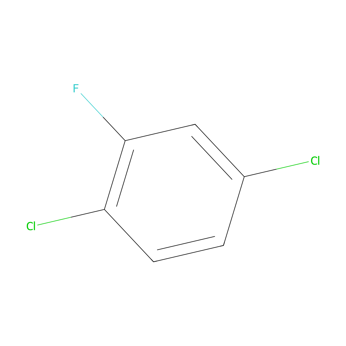 2,5-Dichlorofluorobenzene molecular structure, CAS 348-59-4