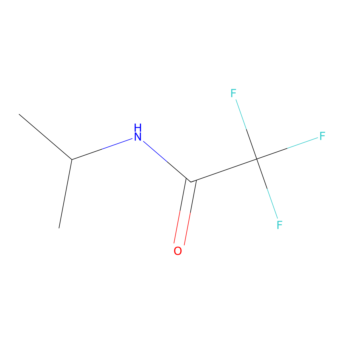 2,2,2-Trifluoro-N-isopropylacetamide molecular structure, CAS 348-76-5