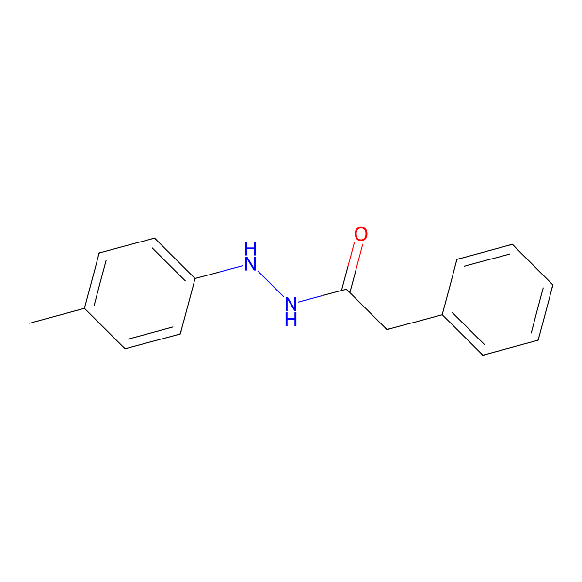 N'-(4-methylphenyl)-2-phenylacetohydrazide molecular structure, CAS 34800-48-1