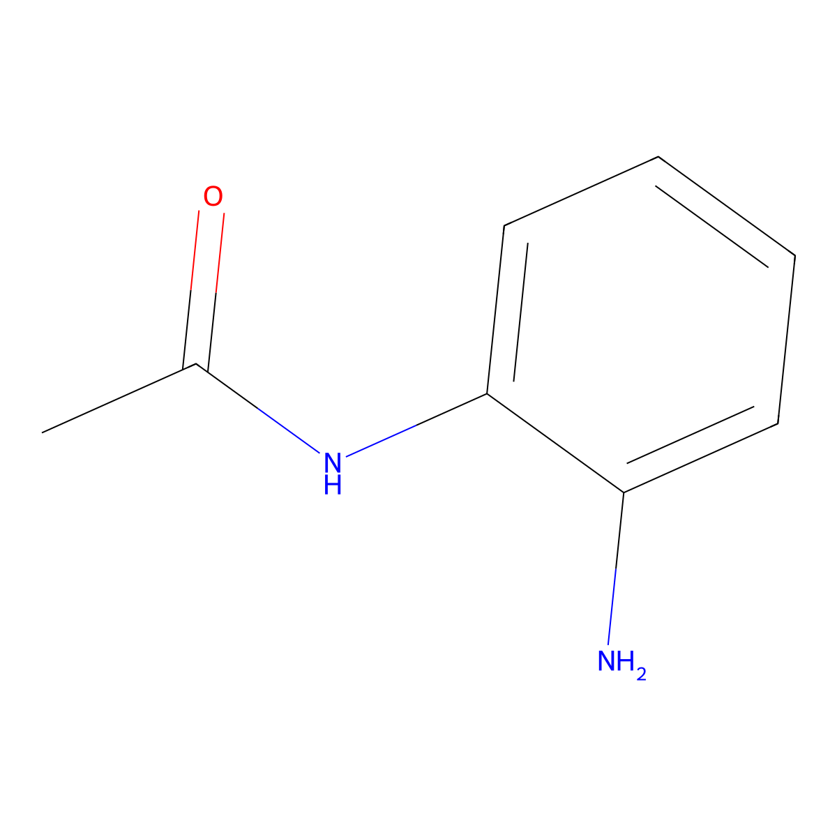 o-Aminoacetanilide molecular structure, CAS 34801-09-7