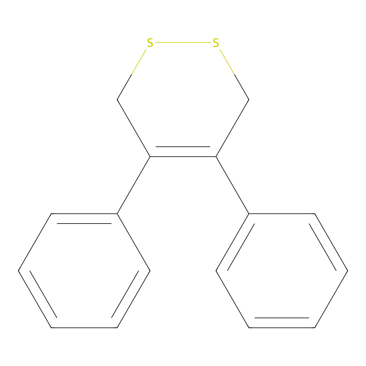 4,5-Diphenyl-3,6-dihydro-1,2-dithiine molecular structure, CAS 34804-73-4