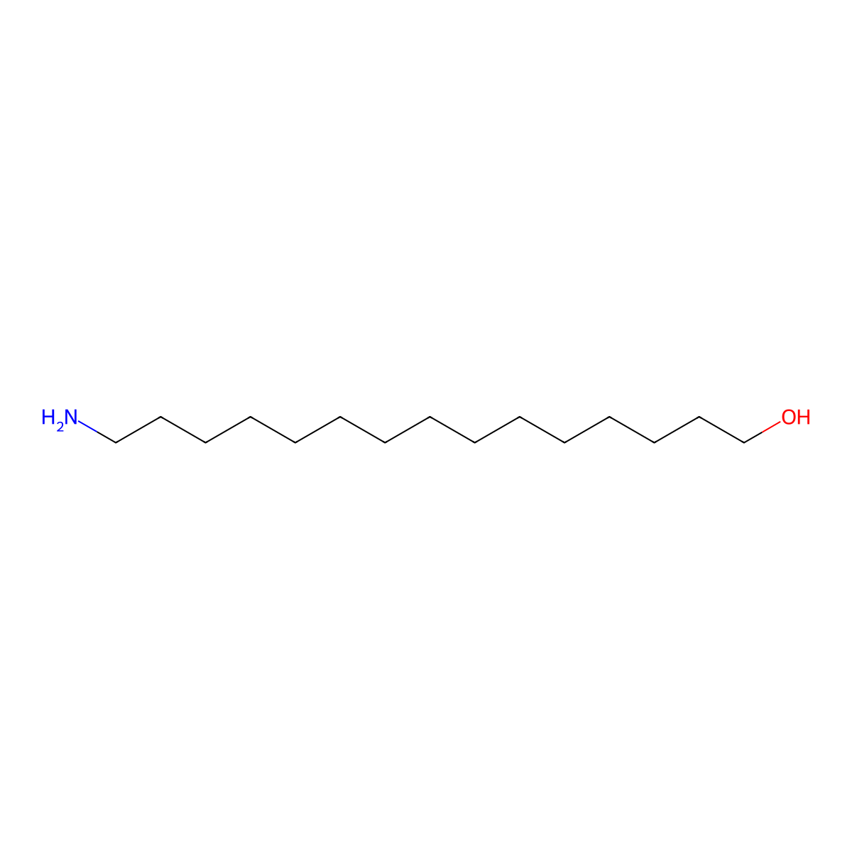 15-Aminopentadecan-1-ol molecular structure, CAS 348078-91-1