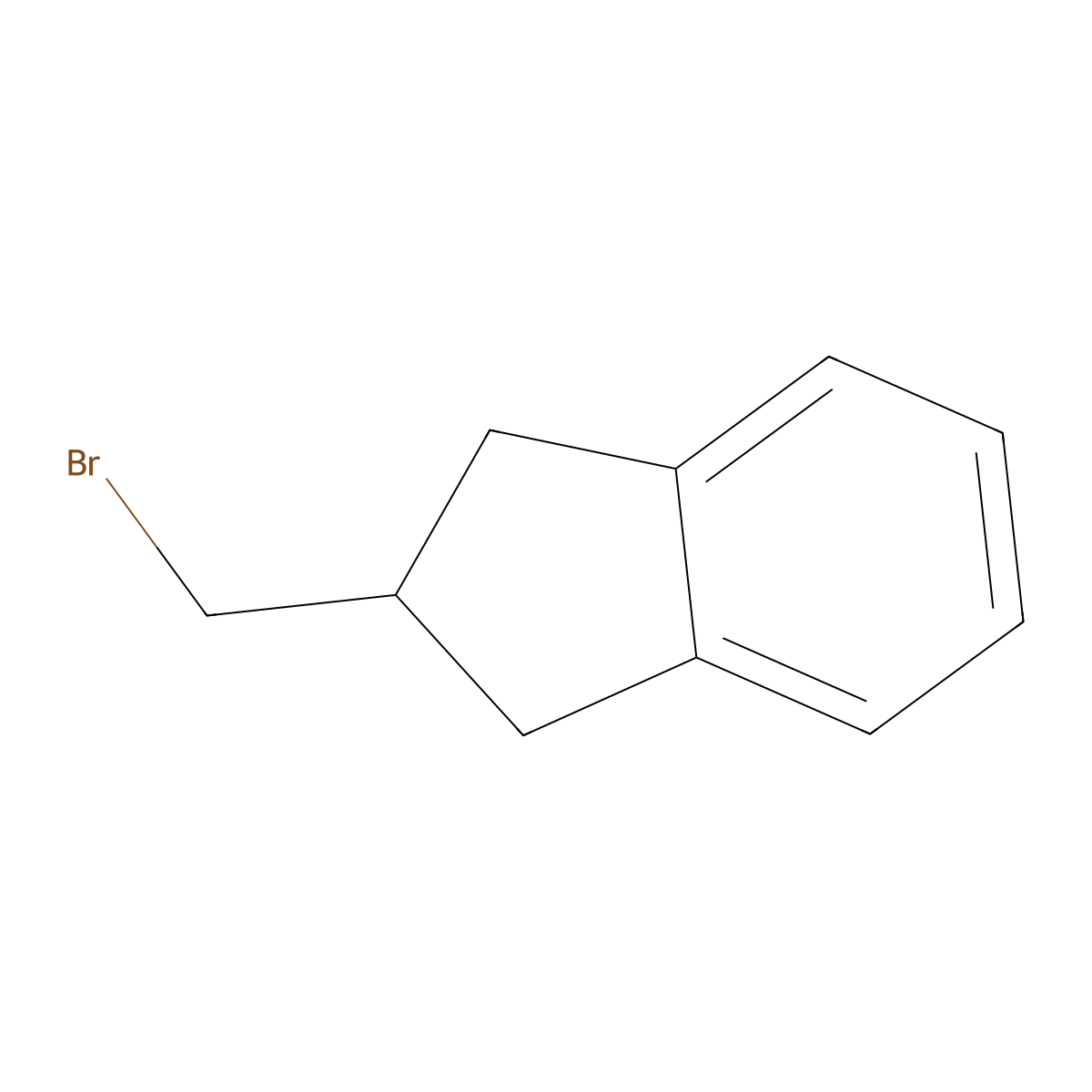 2-(bromomethyl)-2,3-dihydro-1H-indene molecular structure, CAS 348080-87-5
