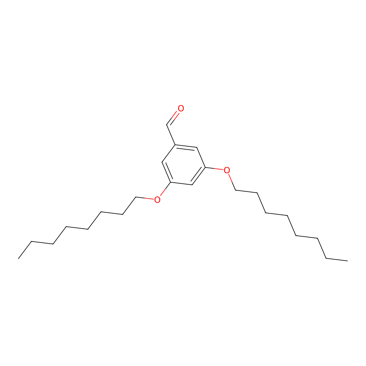 3,5-Bis(octyloxy)benzaldehyde molecular structure, CAS 348081-91-4