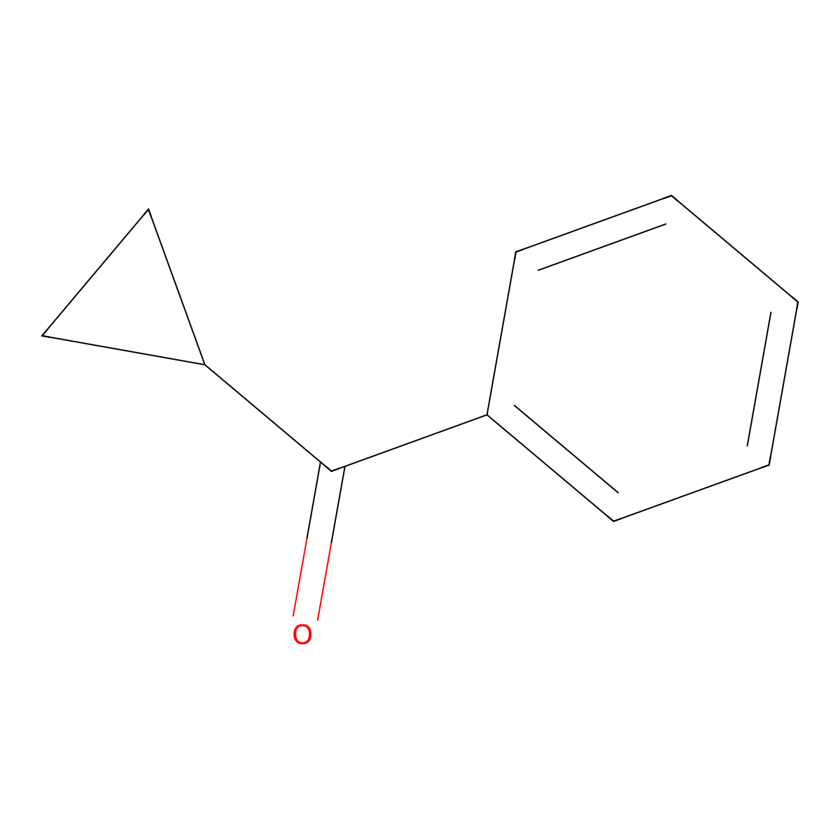 Cyclopropyl phenyl ketone molecular structure, CAS 3481-02-5