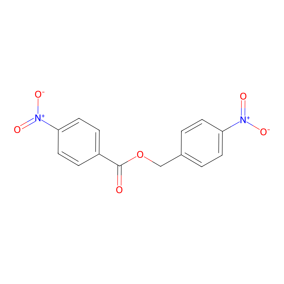 4-Nitrobenzyl 4-nitrobenzoate molecular structure, CAS 3481-11-6