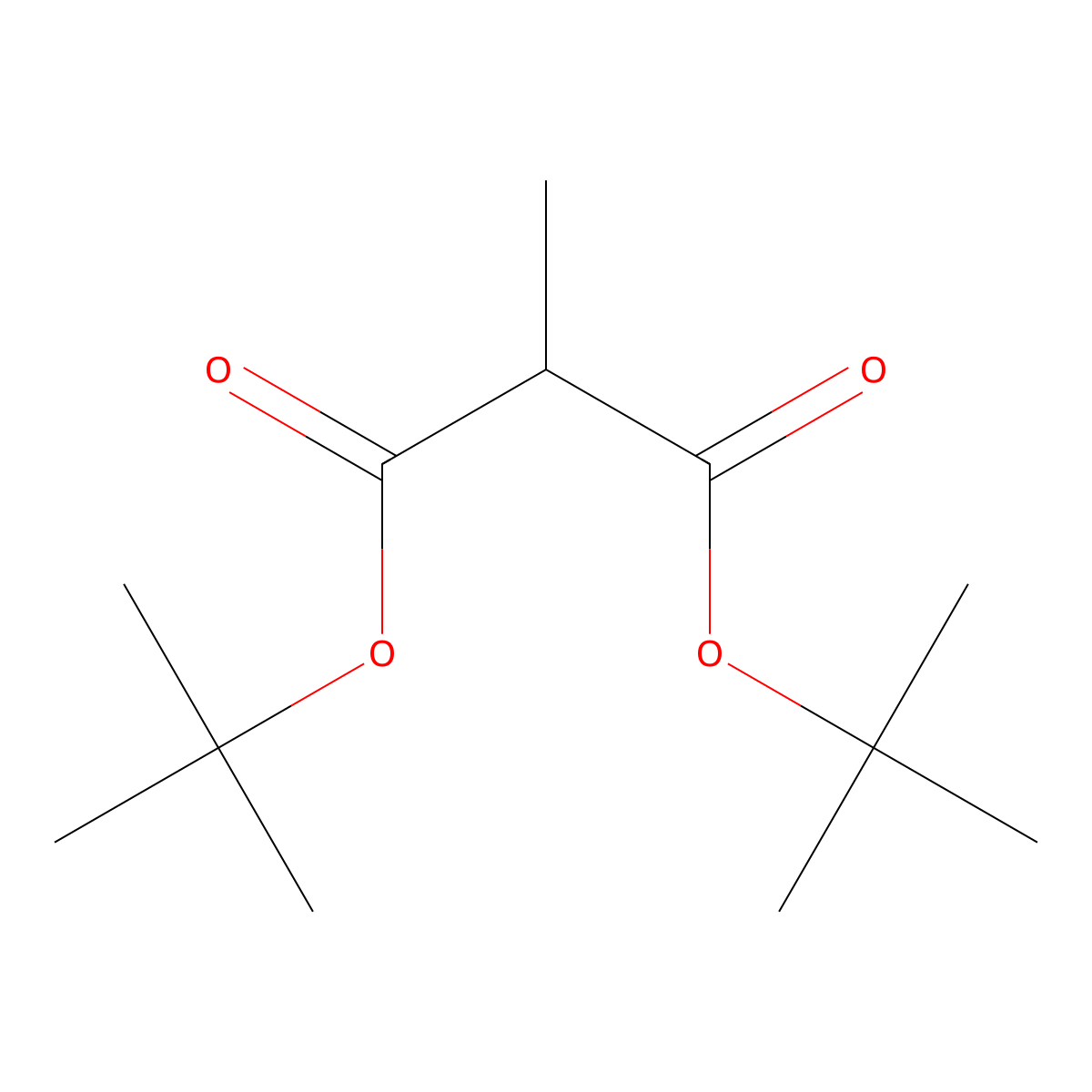 Di-tert-butyl 2-methylmalonate molecular structure, CAS 34812-95-8