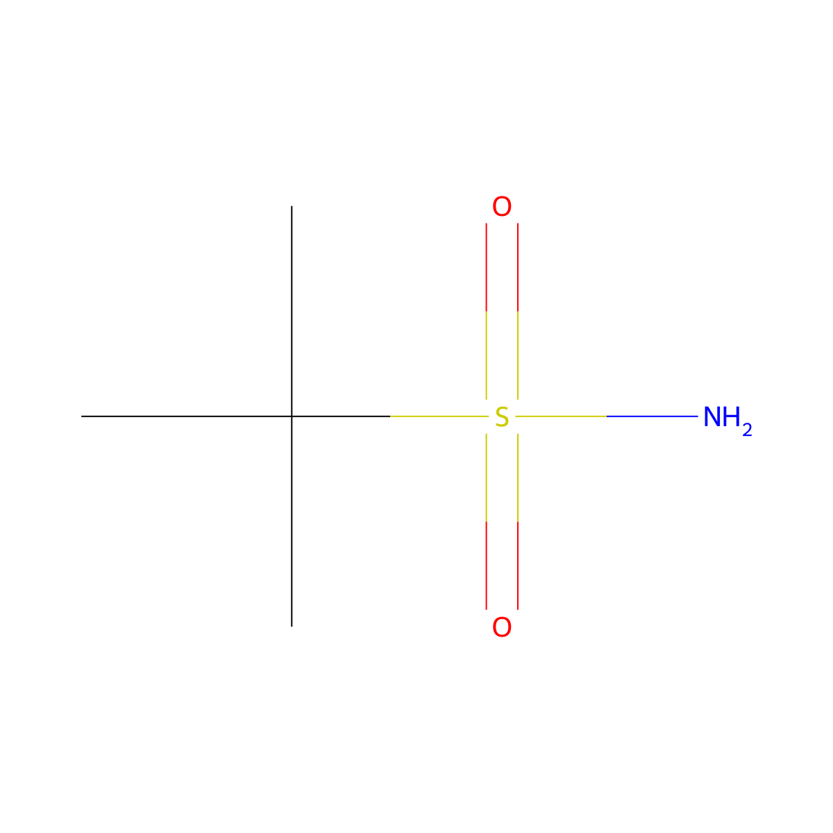 tert-Butylsulfonamide molecular structure, CAS 34813-49-5