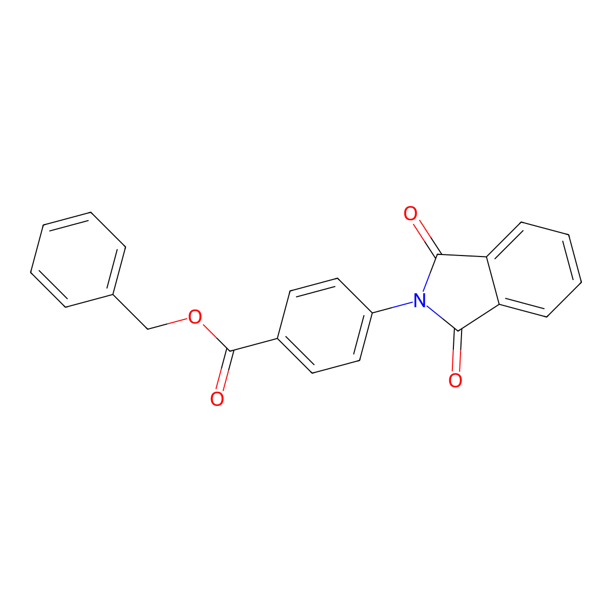 benzyl 4-(1,3-dioxo-1,3-dihydro-2H-isoindol-2-yl)benzoate molecular structure, CAS 348130-17-6
