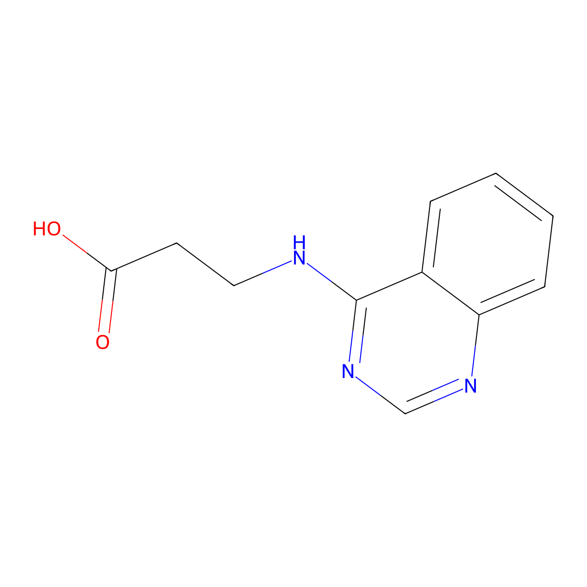 3-(Quinazolin-4-ylamino)propanoic acid molecular structure, CAS 348149-41-7