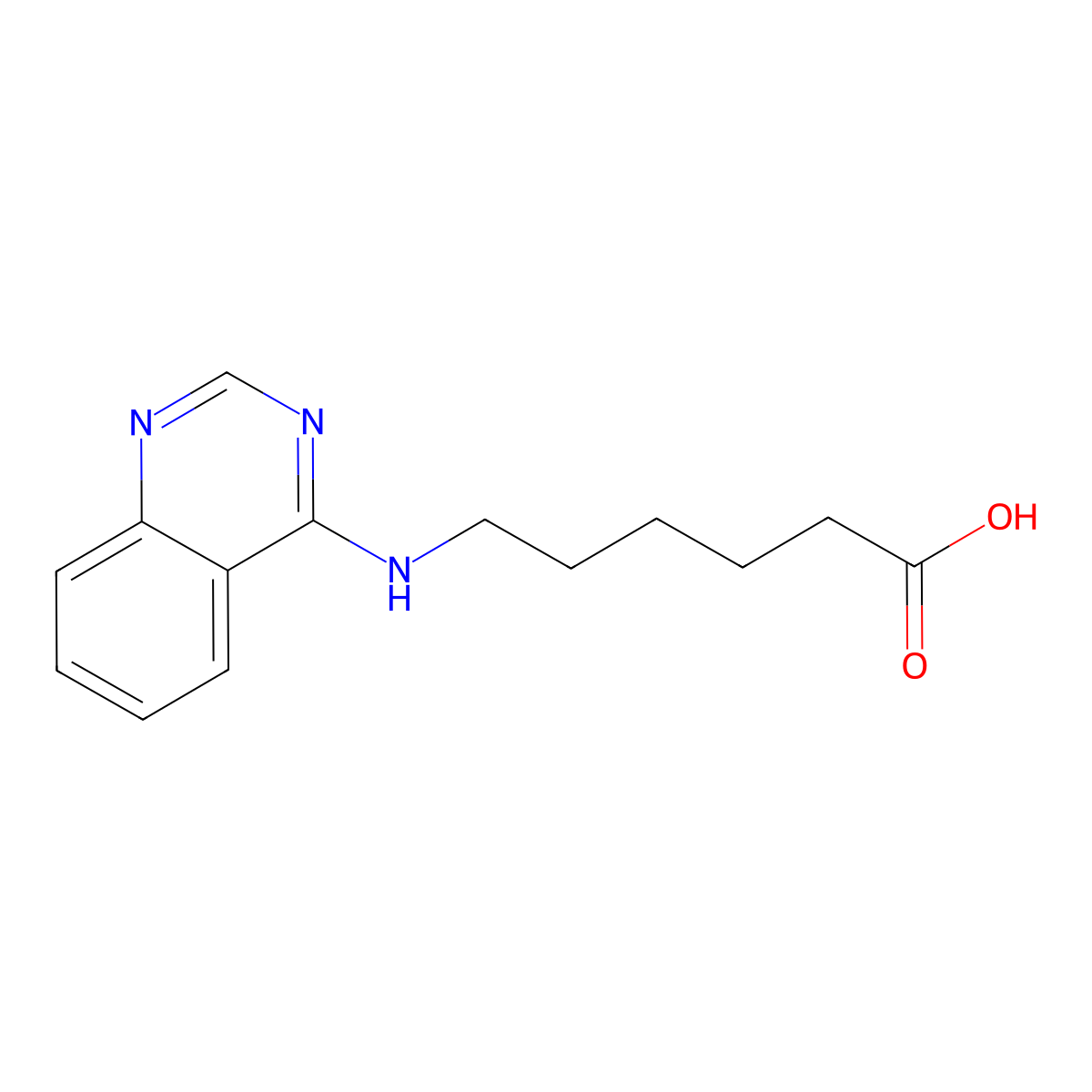 6-(Quinazolin-4-ylamino)hexanoic acid molecular structure, CAS 348149-42-8