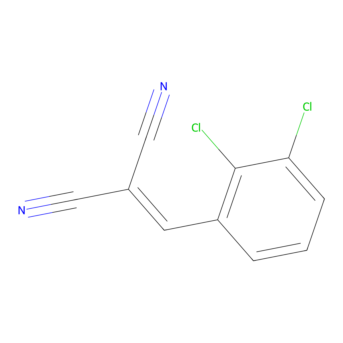 2-[(2,3-Dichlorophenyl)methylidene]propanedinitrile molecular structure, CAS 348152-30-7