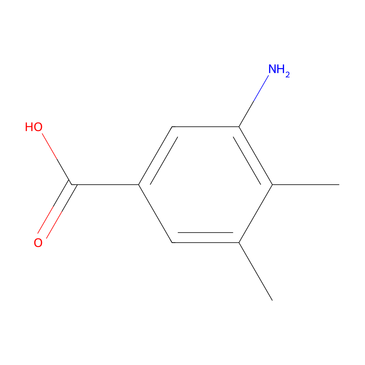 3-amino-4,5-dimethyl-benzoic Acid molecular structure, CAS 348165-23-1