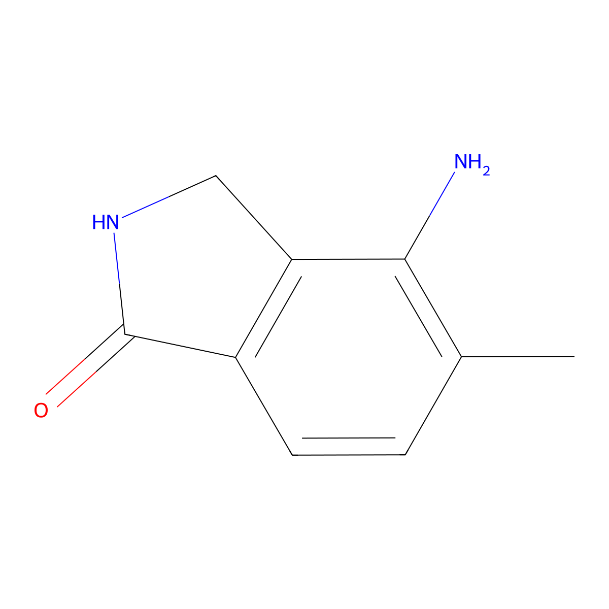4-Amino-5-methylisoindolin-1-one molecular structure, CAS 348165-76-4