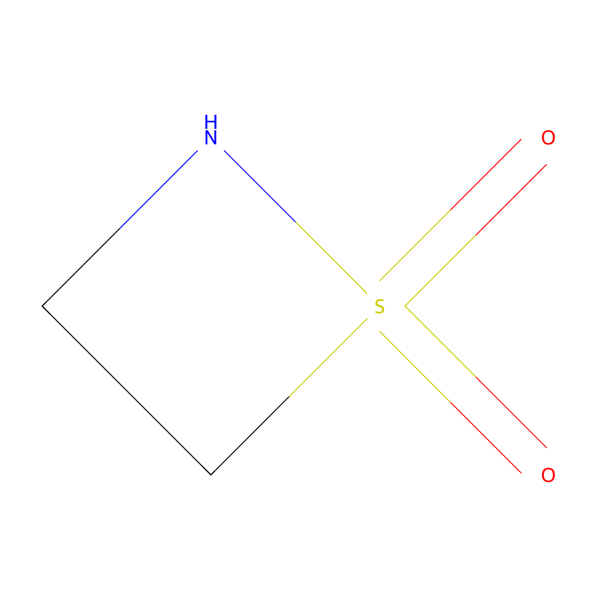 1,2-Thiazetidine-1,1-dione molecular structure, CAS 34817-61-3