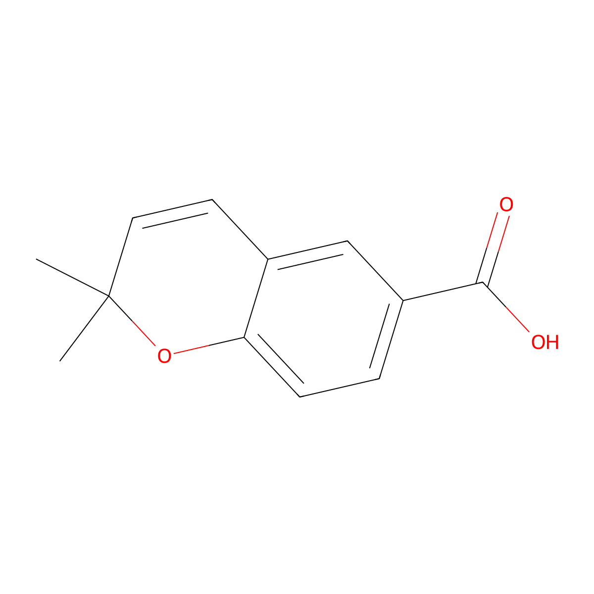 Anofinic acid molecular structure, CAS 34818-56-9