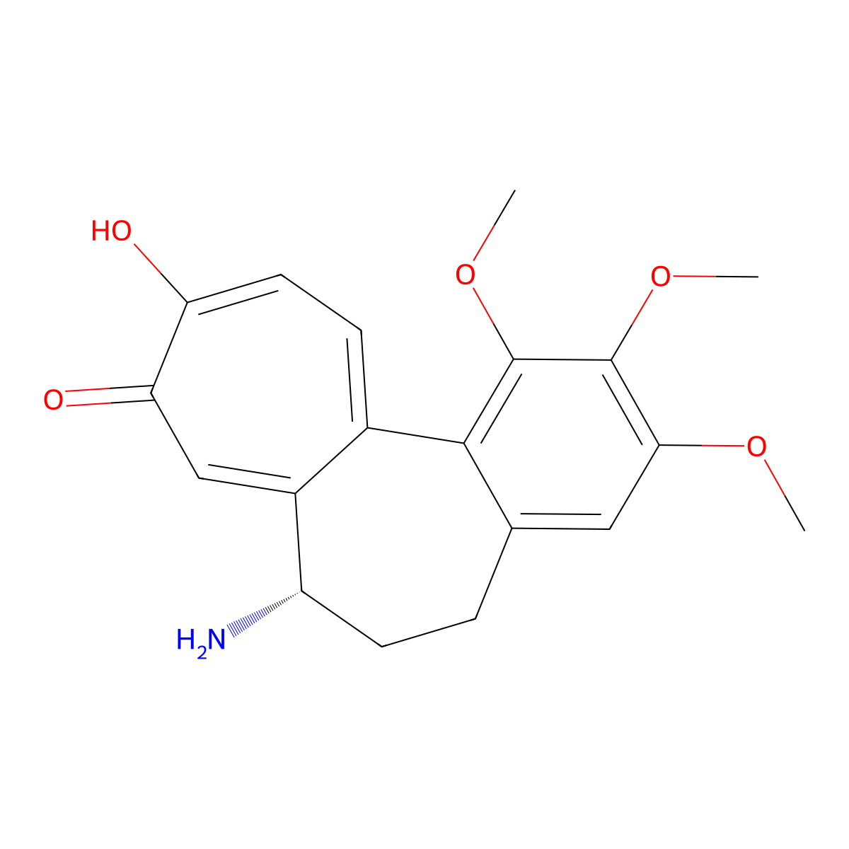 Trimethylcolchicinic Acid molecular structure, CAS 3482-37-9