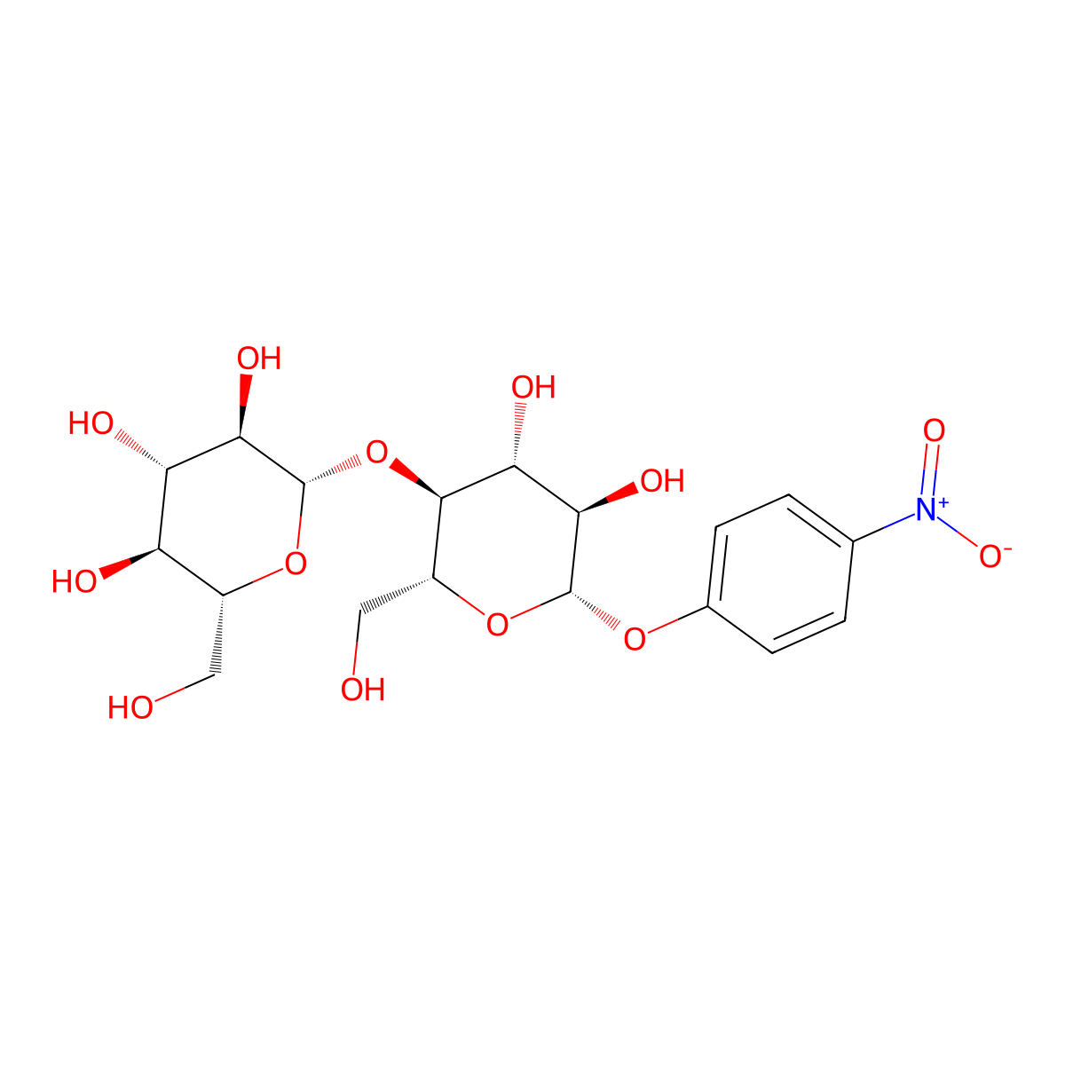 4-Nitrophenyl beta-cellobioside molecular structure, CAS 3482-57-3
