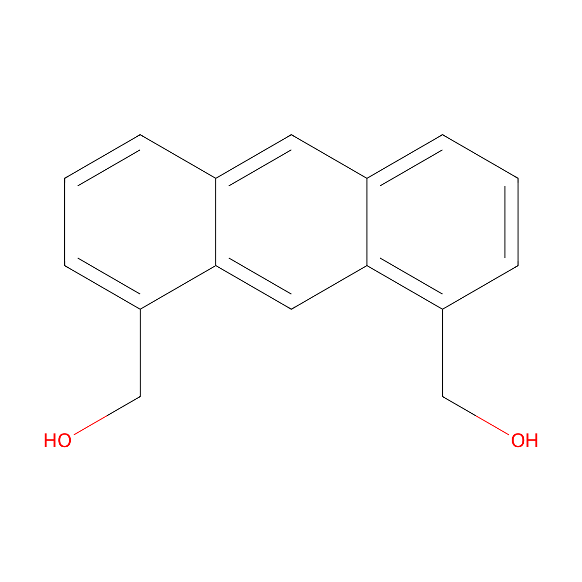 1,8-Bis(hydroxymethyl)anthracene molecular structure, CAS 34824-20-9