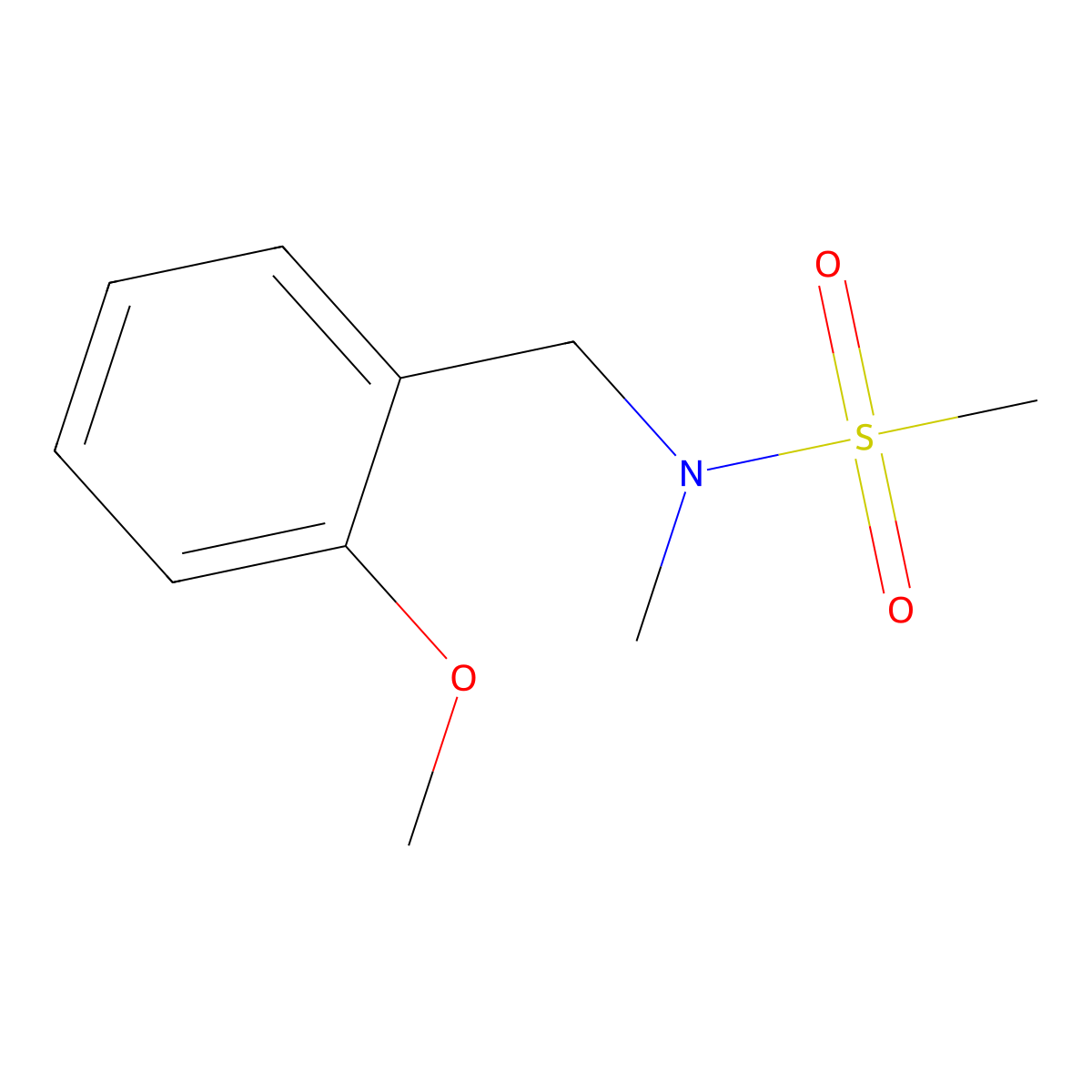 N-(2-methoxybenzyl)-N-methylmethanesulfonamide molecular structure, CAS 34825-82-6