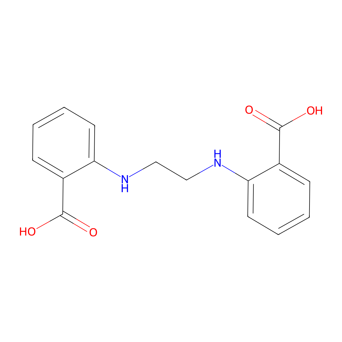 N,N'-Ethylenedianthranilic Acid molecular structure, CAS 34827-82-2