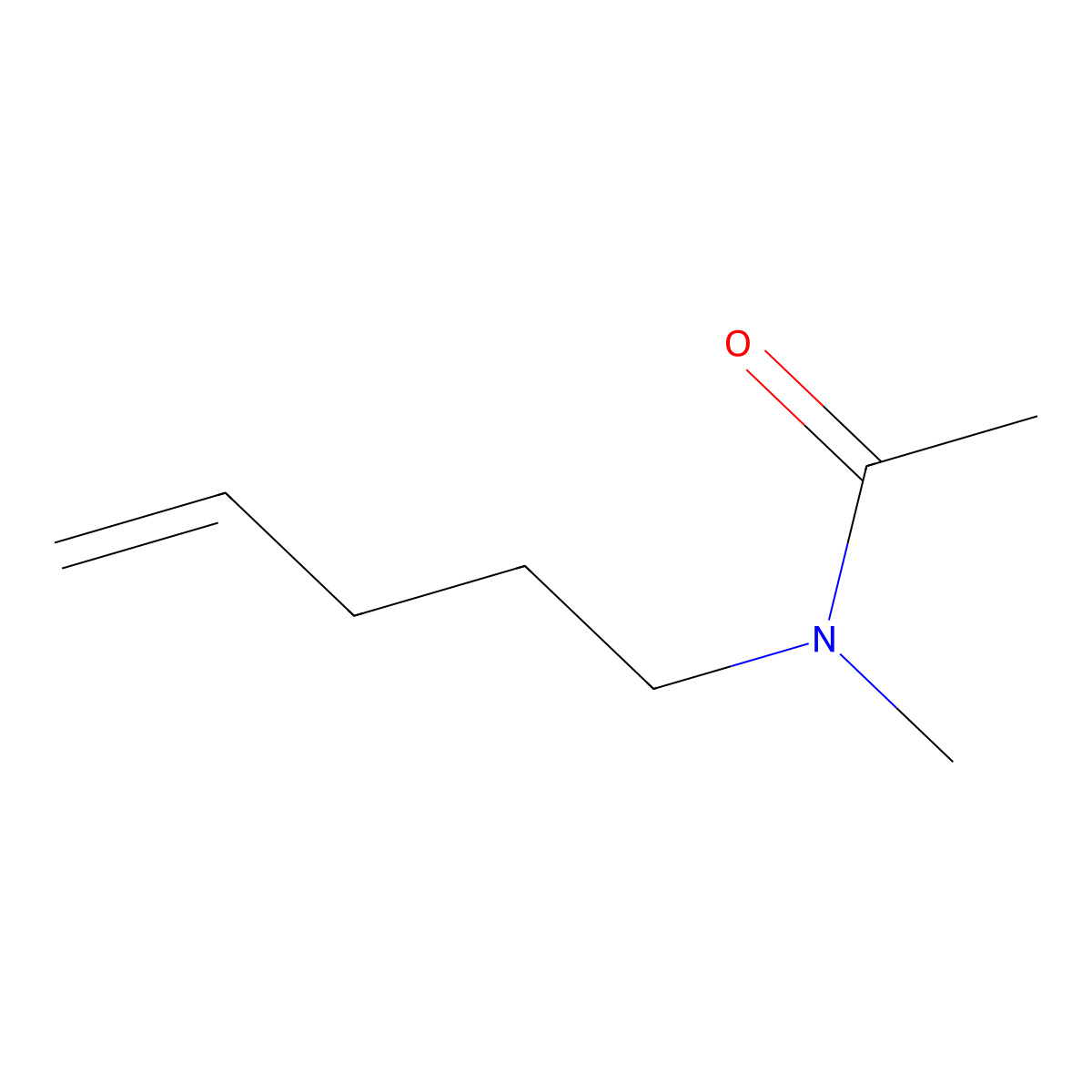 N-Methyl-N-(pent-4-en-1-yl)acetamide molecular structure, CAS 34832-51-4