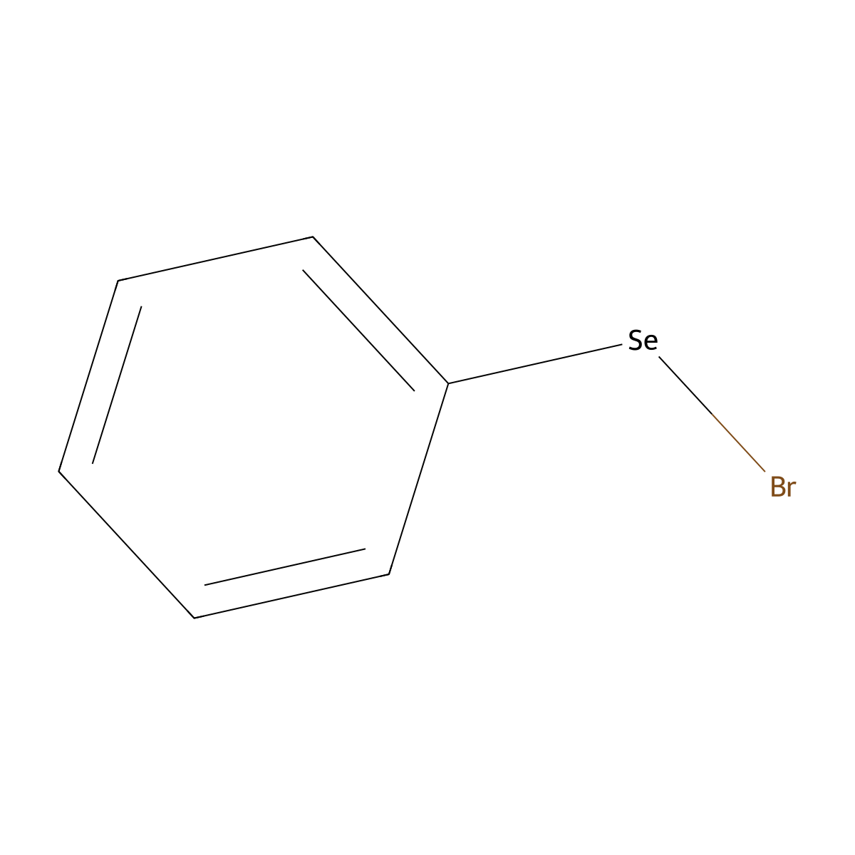 Bromoselenobenzene molecular structure, CAS 34837-55-3