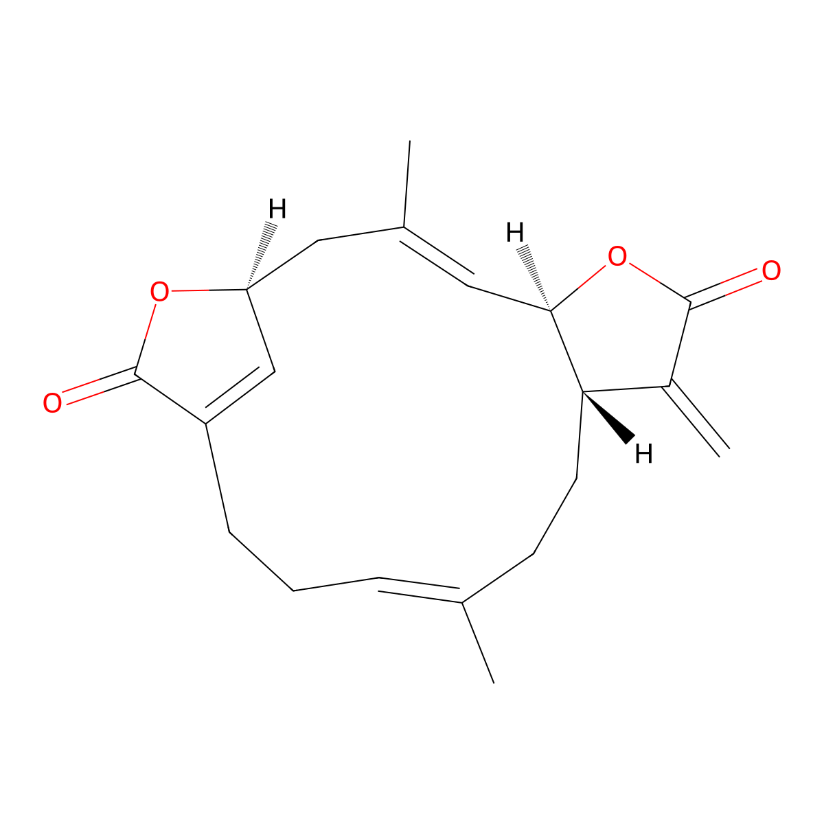 Ovatodiolide molecular structure, CAS 3484-37-5